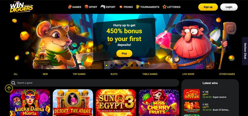 Reasons to Select Win Diggers Casino?